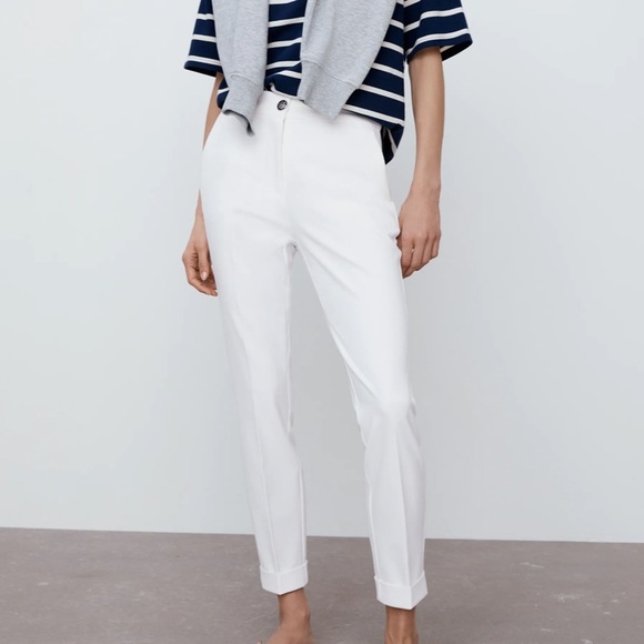 Zara White Pants - Picture 1 of 2